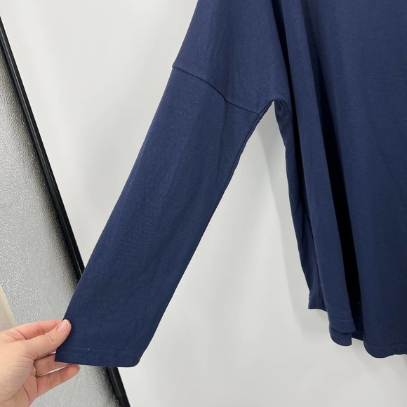 Umgee NWT Handkerchief Hem Blouse Long Sleeve Scoop Neck Women's Medium NEW - Picture 6 of 8